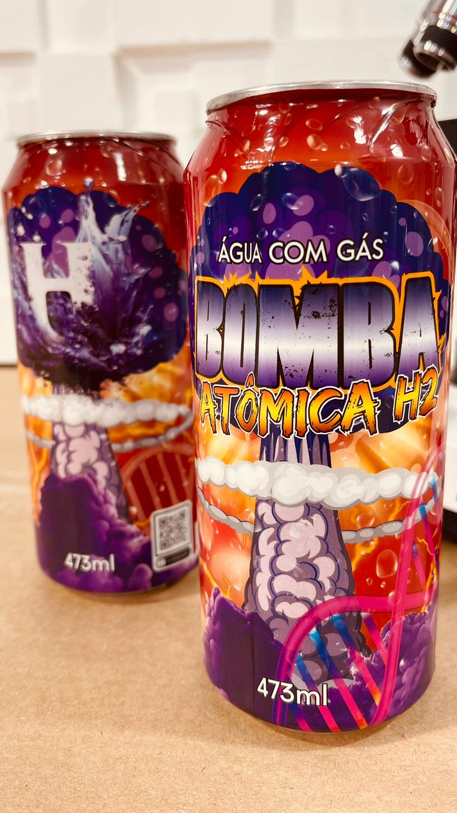 32 Latas Bomba Atomica - HIDROGENIO MOLECULAR BLUE ORIGIN