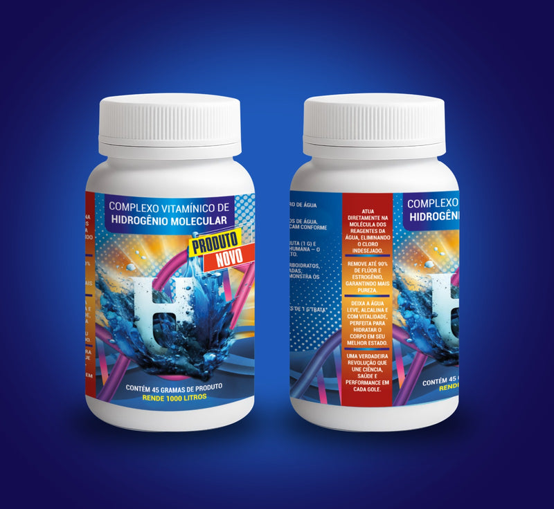 H2 Pró Master 64 unidades - Elimina 100% Cloro, 90% Fluor e Neutraliza Hormonios